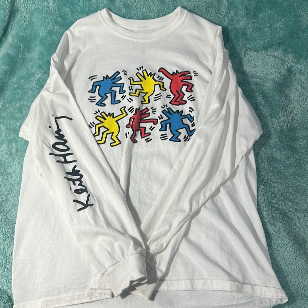 KEITH HARRING WHITE LONGSLEEVE